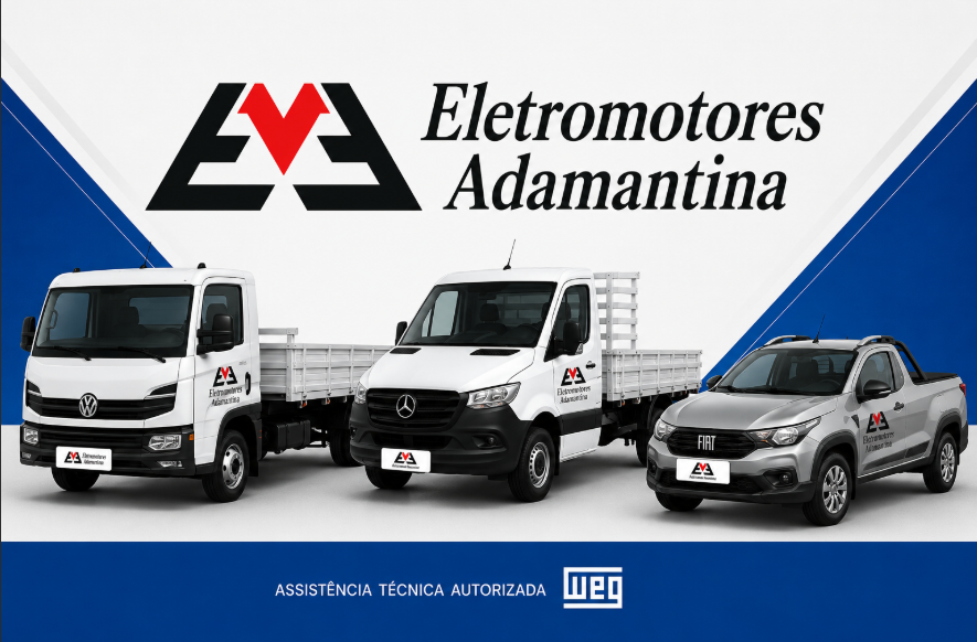 Frota de veículos da Eletromotores Adamantina — Assistência Técnica WEG Motores e Energia